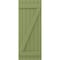 Ekena Millwork Americraft 6-Board (2 Batten) Wood Joined Board-n-Batten Shutters w/ Z-Bar, ARW102BB621X77MGH, PR ARW102BB621X77MGH - alternate 7